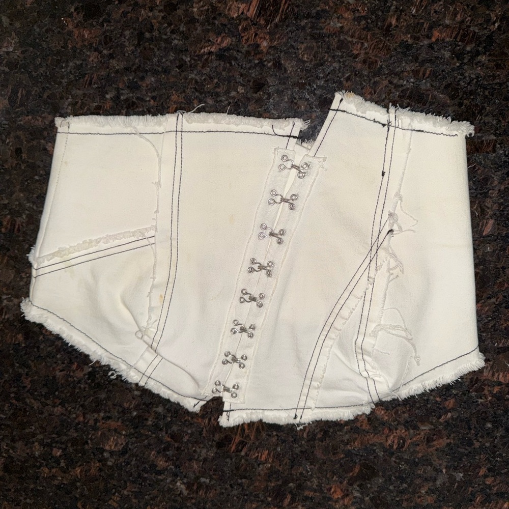 Urban Outfitters White Corset Top